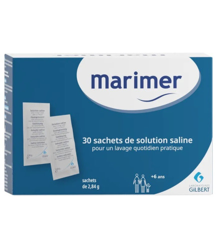 MARIMER – Solution saline lavage nasal 6 ans et plus, 30 sachets