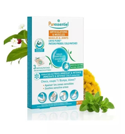 Puressentiel – Articulations & Muscles Patch Cryo Pure, 3 patchs