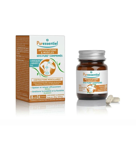 Puressentiel – Articulations & Muscles Myo Pure Contractions Musculaires, 20 comprimés