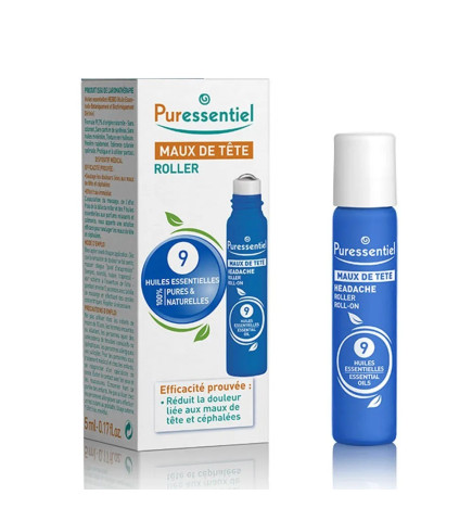 Puressentiel – Roller Maux de Tête Bien-Être, 5 ml