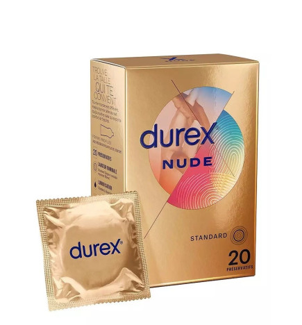 Durex – Préservatifs Nude ultra fin, x20