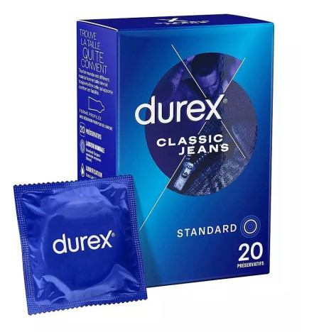 Durex – Préservatifs Classic Jeans, x20