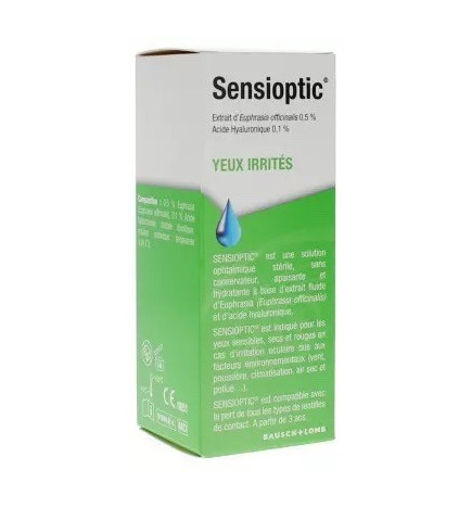 BAUSCH&LOMB – Sensioptic soulage & hydrate yeux irrités, 10 ml