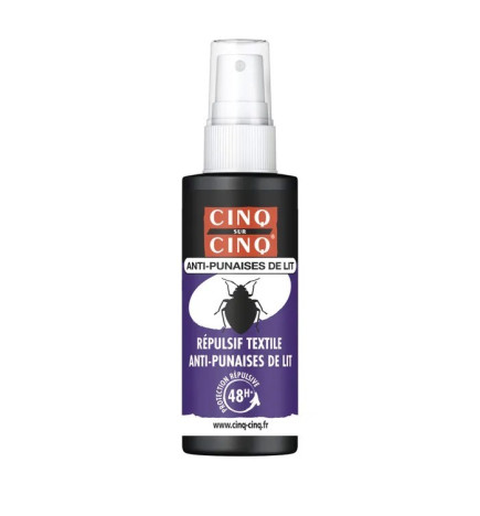 Cinq sur Cinq – Spray anti-punaises de lit spécial textile, 50 ml