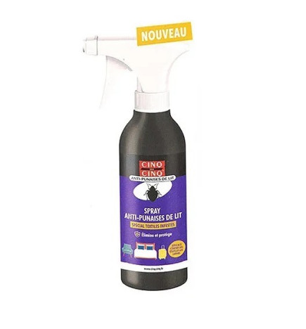 Cinq sur Cinq – Spray anti-punaises de lit spécial textile, 250 ml