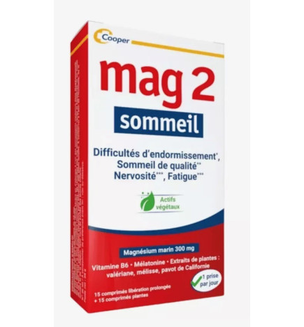MAG 2 – Sommeil libération prolongée, 30 comprimés