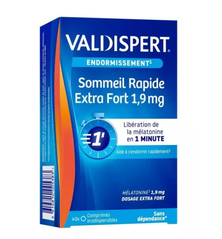 VALDISPERT – Sommeil rapide extra fort 1,9 mg, 40 comprimés orodispersibles