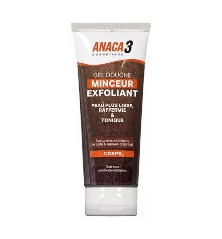 Anaca 3 – Gel douche minceur exfoliant, 220 ml