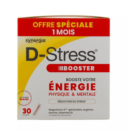 Synergia – D-Stress Booster Offre Spéciale, 30 sticks