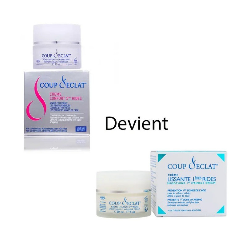 COUP D’ECLAT – Crème Lissante 1ères Rides, 50ml