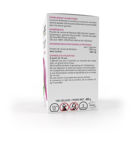 Arkogégules – Bardane bio, 150 gélules