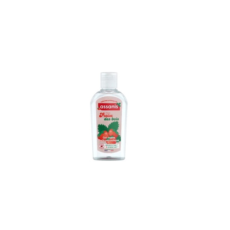 Assanis Collection Printemps Eté - Gel Hydroalcoolique Fraise des Bois, 80ml