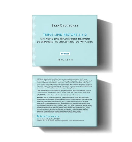 SkinCeuticals – Crème Anti-Rides Régénérante Nourrissante - Triple Lipid Restore 2:4:2, 48 ml