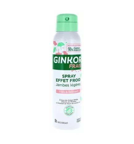 Ginkor – Spray Effet Froid Jambes Légères, 125 ml