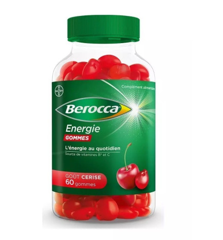 Berocca – Énergie gommes cerise, 60 gommes