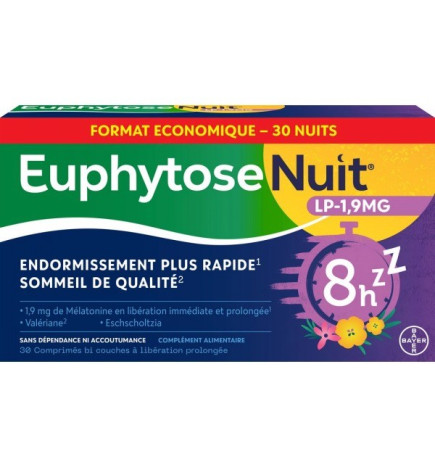 Euphytose – Nuit, 30 comprimés