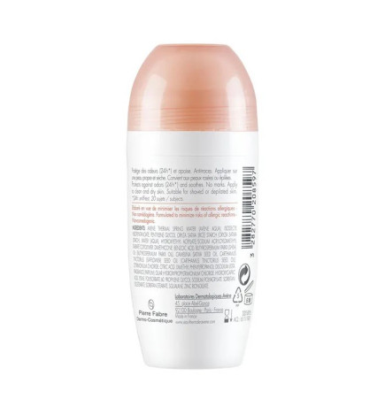 AVENE – Body Déodorant efficacité 24 h peaux sensibles, 50 ml