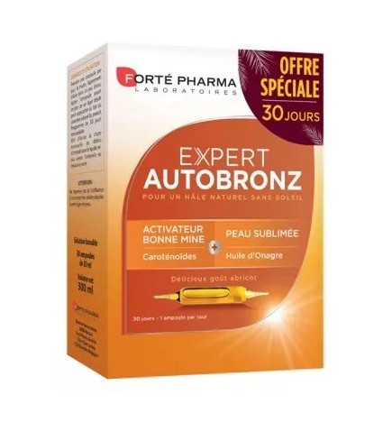 Forté Pharma – Expert AutoBronz, 30 ampoules