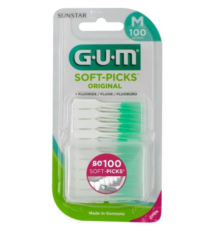 Gum – Soft Picks Original 632 – Brossettes Interdentaires Medium 100 Unités