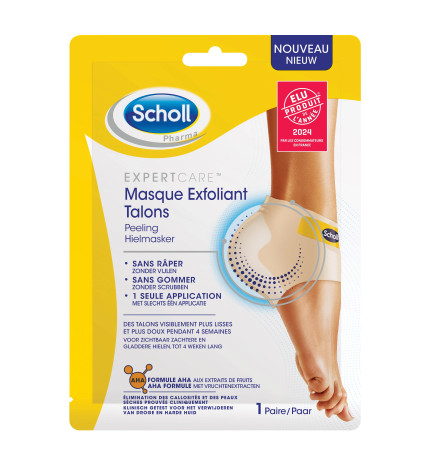 Scholl – Expert Care - Masque Exfoliant Talons, 1 Paire