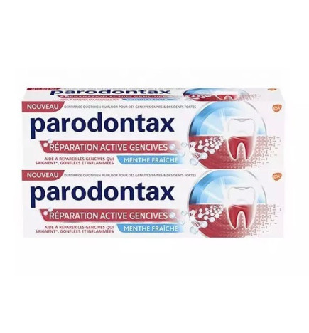 Parodontax – dentifrice réparation active gencives, 2 × 75 ml