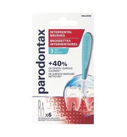 Parodontax – brossettes interdentaires, taille ISO 3 (0,6 mm), 6 pièces