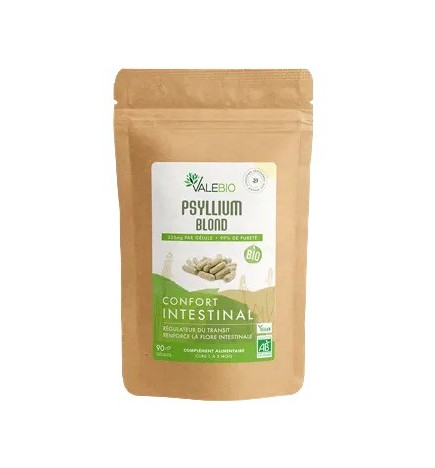 Valebio – Psyllium Blond Confort Intestinal, 90 Gélules