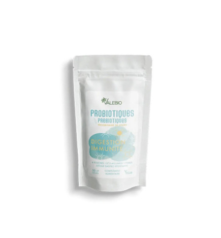 Valebio – Probiotique Prébiotiques Digestion Immunité, 30 Gélules