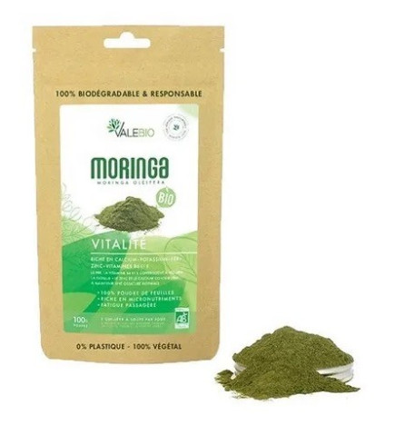 Valebio – Poudre de Feuilles de Moringa Bio, 100 g