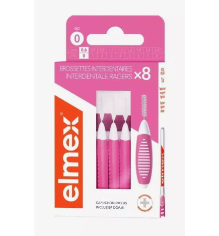 Elmex – Brossettes interdentaires 0,6 mm, 8 unités