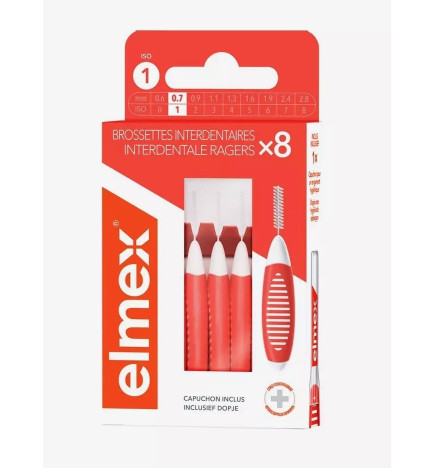 Elmex – Brossettes interdentaires 0,7 mm, 8 unités