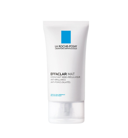 La Roche-Posay – Effaclar Mat hydratant sébo-régulateur anti-brillance anti-pores dilatés, 40 ml