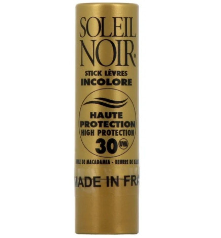 Soleil Noir – Stick Lèvres Incolore SPF30, 4 g