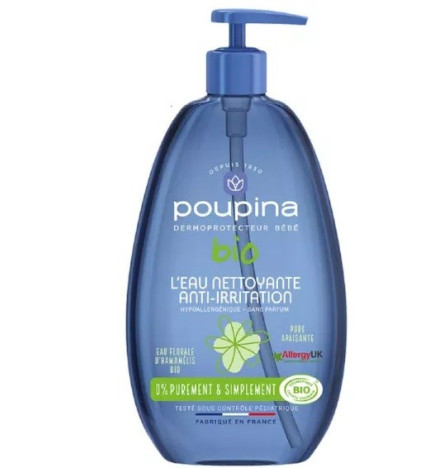 Poupina – Eau nettoyante anti-irritations bio