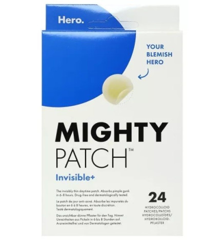 Hero – Mighty Patch Invisible+ – Patchs de jour anti-acné 24 patchs hydrocolloïdes