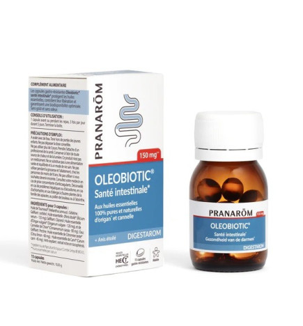 Pranarôm – Oleobiotic Santé Intestinale, 15 capsules