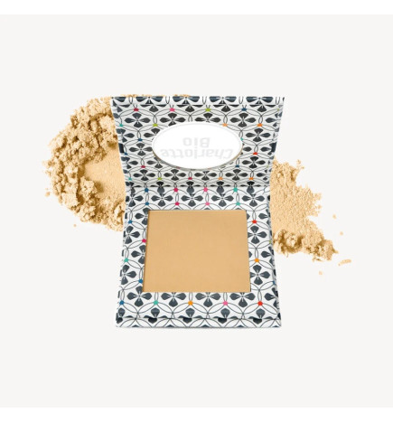 Charlotte Bio – Poudre compacte bio, teinte sable, 7 g