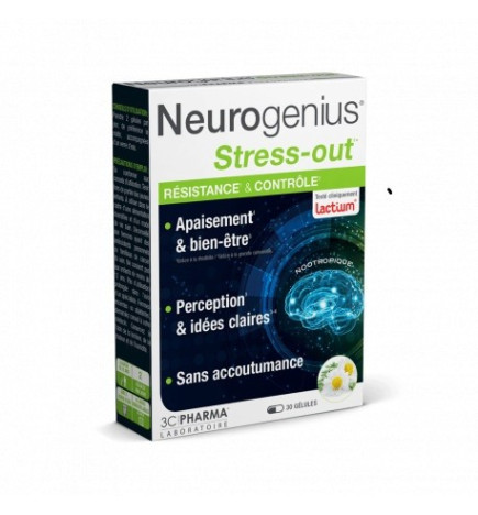 3C Pharma – Neurogenius Stress-Out, 30 Gélules