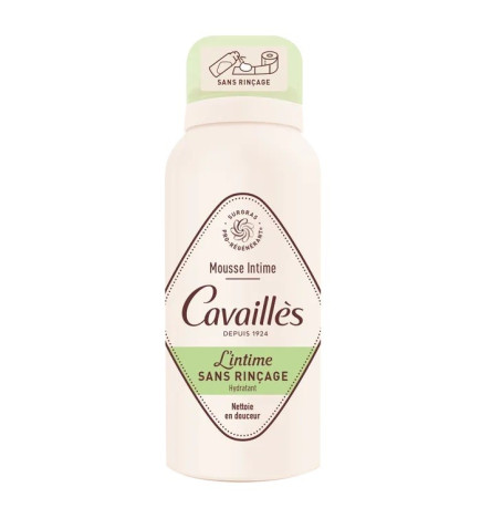 Cavaillès – mousse intime sans rinçage hydratant, 100 ml