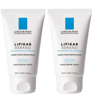 La Roche-Posay – Lipikar Xerand Crème mains réparatrice, 2x50 ml