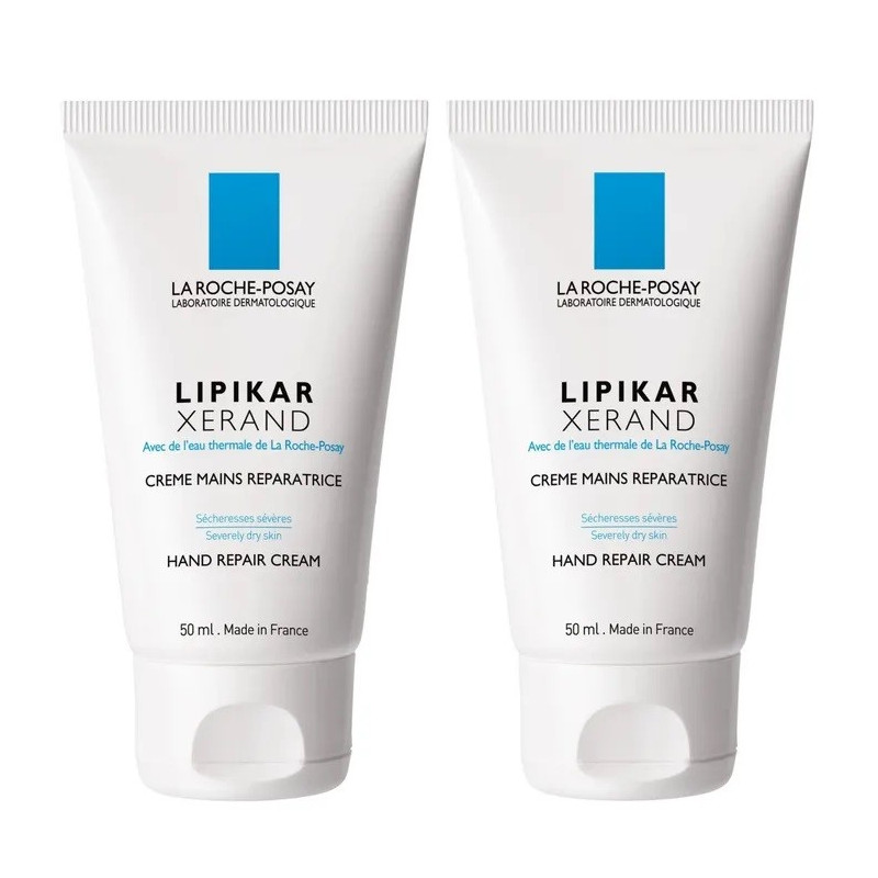 La Roche-Posay – Lipikar Xerand Crème mains réparatrice, 2x50 ml