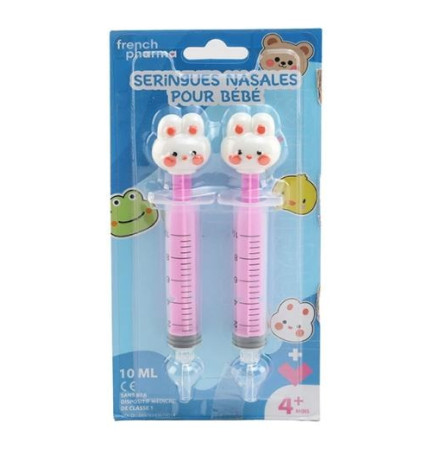 French Pharma – Seringues Nasales Bébé Lapin, 10 ml