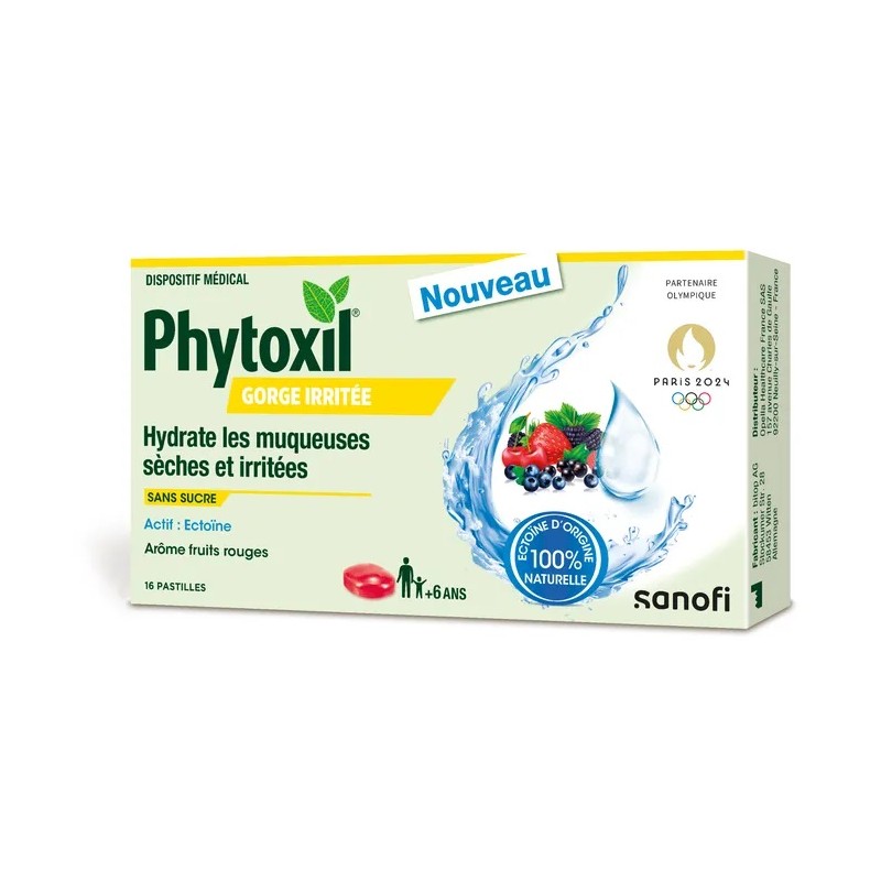 Phytoxil – Gorge Irritée Fruits Rouges x16 Pastilles
