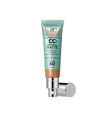 It Cosmetics – Your Skin But Better CC Natural Matte SPF 40, teinte Tan, 32 ml
