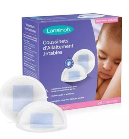 Lansinoh – Coussinets d’Allaitement, Boîte de 24