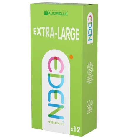 EDEN – Préservatifs Extra-Large, x12