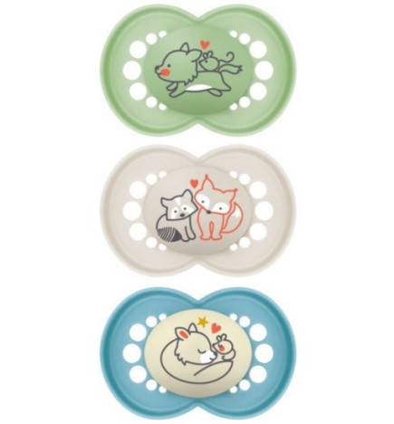 Mam – Sucette Original +18 Mois Bleu, Lot de 3