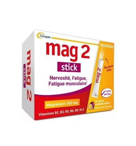 MAG 2 – Stick fatigue nervosité et fatigue musculaire, 30 sticks