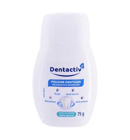 Gilbert – Dentactiv 4 Poudre Dentaire, 75g