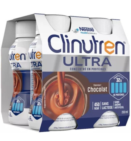 Clinutren – Ultra saveur chocolat, 200 ml x4